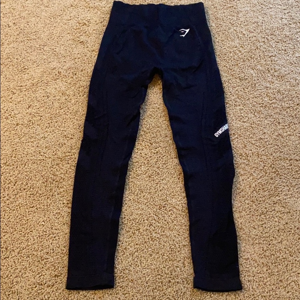 Gymshark Black Mesh side leggings